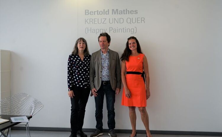 Museumsleiterin Elke Keiper mit Bertold Mathes und Kulturreferentin Lydia Partsch, (v.l.n.r.): Zum Vergrößern auf Bild klicken